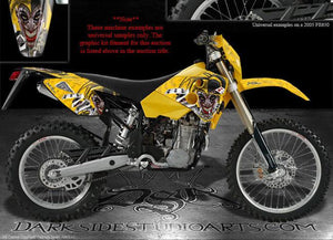 Husaberg Decals 2001-2005 Fe650 Fe400 "The Jesters Grin" Graphics Fs650 Fs400 - Darkside Studio Arts LLC.