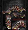 GRAPHICS KIT FOR YAMAHA RAPTOR 660 WRAP "THROTTLE JUNKIE" FOR OEM PARTS DECALS | Darkside Studio Arts LLC.