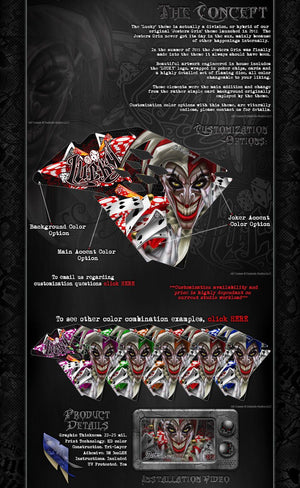 Graphics Kit For Yamaha 2010-2018 Yzf250 & Yzf450 "Lucky"  Wrap Decals Fits Oem Parts - Darkside Studio Arts LLC.