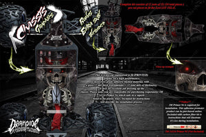 'The Outlaw' Themed Chassis Skin Fits Losi Lst 3Xl-E Skid Plate # Los241024 / Los241022 / Los241016 - Darkside Studio Arts LLC.