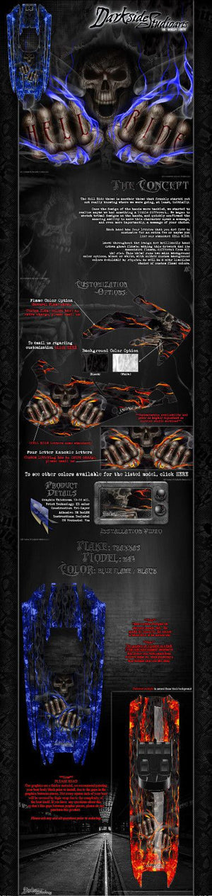 'Hell Ride' Graphics Wrap Skin Decals Fits Traxxas Dcb M41 Catamaran - Darkside Studio Arts LLC.