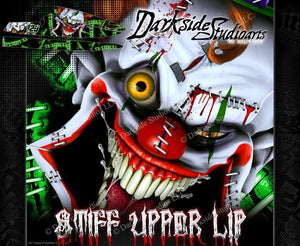 Blowsion Rickter Xfs Jetski Decals Wrap Graphics Kit 'Stiff Upper Lip' Green - Darkside Studio Arts LLC.