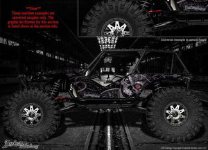'Machinehead' Graphics Wrap Hop Up Cecal Kit Fits Axial Wraith 1/10 Body Set # Ax04027 - Darkside Studio Arts LLC.