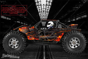 'Hell Ride' Graphics Skin Hop Up Kit Fits Lexan Body Part # Ax04030 - Darkside Studio Arts LLC.
