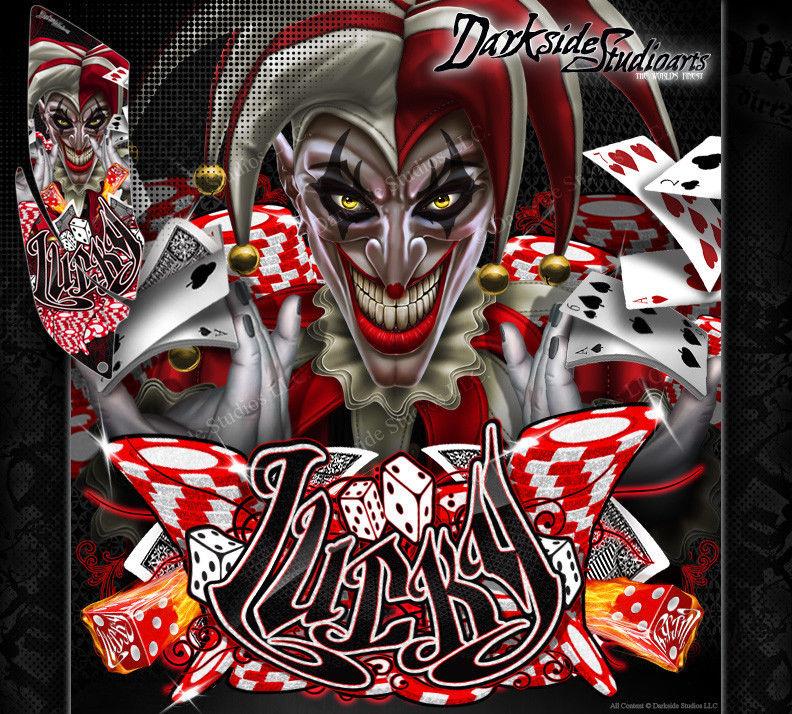 Graphics Kit For Yamaha 20014-2018 Yfz450 Wrap Decal "Lucky" Fits Oem Plastics Parts | Darkside Studio Arts LLC.