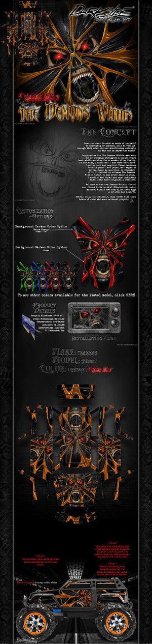 'The Demons Within' Graphics Skin Decal Kit Fits Traxxas Summit Body # Tra5612 - Darkside Studio Arts LLC.