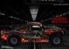 'Hell Ride' Themed Graphics Kit Skin Wrap Fits Losi 5Ive-T Truck Body # Losb8105 | Darkside Studio Arts LLC.
