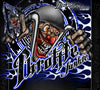 GRAPHICS KIT FOR YAMAHA RAPTOR 700 2006-12 DECAL WRAP "THROTTLE JUNKIE" FITS OEM FENDERS | Darkside Studio Arts LLC.