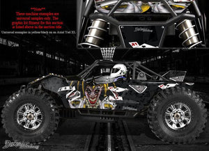 'The Jesters Grin' Wrap Decal Skin Kit For Axial Yeti Monster Buggy 1/8 Body # Ax31039 - Darkside Studio Arts LLC.