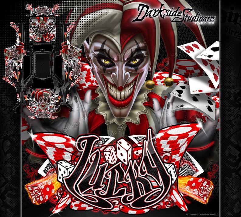 'Lucky' Graphics Wrap Fits Traxxas X-Maxx Proline Ford Raptor, Chevy Silverado, Brute Bash & Stock Body | Darkside Studio Arts LLC.