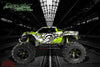 'Gear Head' Graphics Wrap Decals Pale Green Fits Tra3911 Oem Body Parts Traxxas E-Maxx | Darkside Studio Arts LLC.