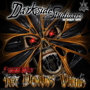 "The Demons Within" Graphics Decals Fits Ktm 2009-2014 65Sx 50Sx Sx65 Sx50 - Darkside Studio Arts LLC.