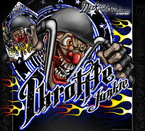 GRAPHICS KIT FOR SUZUKI LTR450R ALL YEARS "THROTTLE JUNKIE"  WRAP FITS OEM PARTS PLASTICS - Darkside Studio Arts LLC.