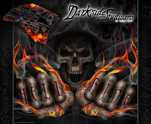 "Hell Ride" Graphics Decals Fits Ktm 2007-2010 Sx Sxf 250 300 450 525 - Darkside Studio Arts LLC.
