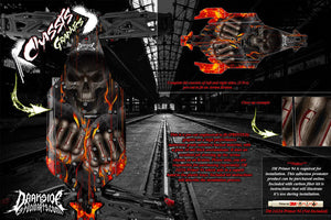 'Hell Ride' Chassis Skin Fits Arrma Kraton Exb & Talion & M2C Skid Plate # Ar320197 - Darkside Studio Arts LLC.