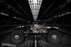 'The Jesters Grin' Vinyl Skin Hop Up Kit Fits Axial Wraith Rock Racer Crawler Body Part # Ax04027 - Darkside Studio Arts LLC.