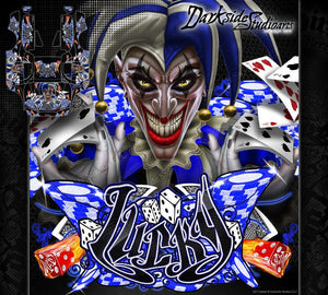 'Lucky' Joker Themed Graphics Kit Fits Losi 5Ive-T Body # Losb8105 - Darkside Studio Arts LLC.