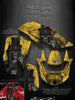 Graphics Kit For Can-Am Ds650 For Yellow Plastics "The Outlaw" Parts Decal Sticker | Darkside Studio Arts LLC.