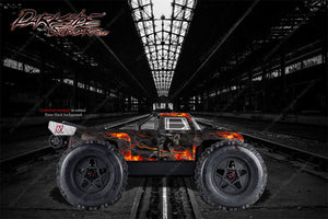 'Hell Ride' Themed Graphics Wrap Skin Hop Up Kit Fits Arrma Outcast Truck Body # Ar406086 - Darkside Studio Arts LLC.