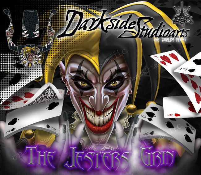 'The Jesters Grin' Vinyl Skin Hop Up Kit Fits Axial Wraith Rock Racer Crawler Body Part # Ax04027 | Darkside Studio Arts LLC.