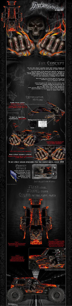 'Hell Ride' Graphics Skin Kit Hop Up Decals Fits Axial Wraith -Spawn- Body # Ax31176 - Darkside Studio Arts LLC.