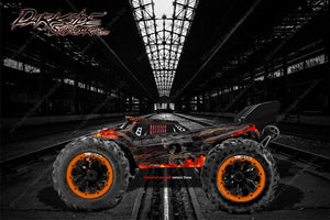 Redcat Racing Tr-Mt8E Wrap Graphics Decals "Hell Ride" Fits Oem Body Parts - Darkside Studio Arts LLC.