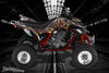 GRAPHICS KIT FOR YAMAHA RAPTOR 660 WRAP "THROTTLE JUNKIE" FOR OEM PARTS DECALS | Darkside Studio Arts LLC.