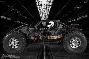 'The Outlaw' Wrap Decal Skin Kit For Axial Yeti Monster Buggy 1/8 Body # Ax31039 - Darkside Studio Arts LLC.