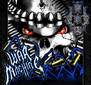 'War Machine' Graphics Wrap Fits Traxxas X-Maxx Proline Ford Raptor, Chevy Silverado, Brute Bash & Stock Body - Darkside Studio Arts LLC.