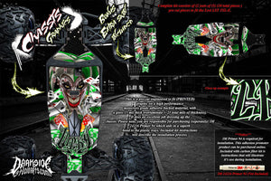'Lucky' Joker Themed Chassis Skin Plate Graphics Fits Losi Lst 3Xl-E Protection - Darkside Studio Arts LLC.
