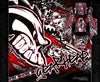 'Gear Head' Graphics Wrap Skin Fits Traxxas Rustler Lexan Body Parts Red Edition | Darkside Studio Arts LLC.