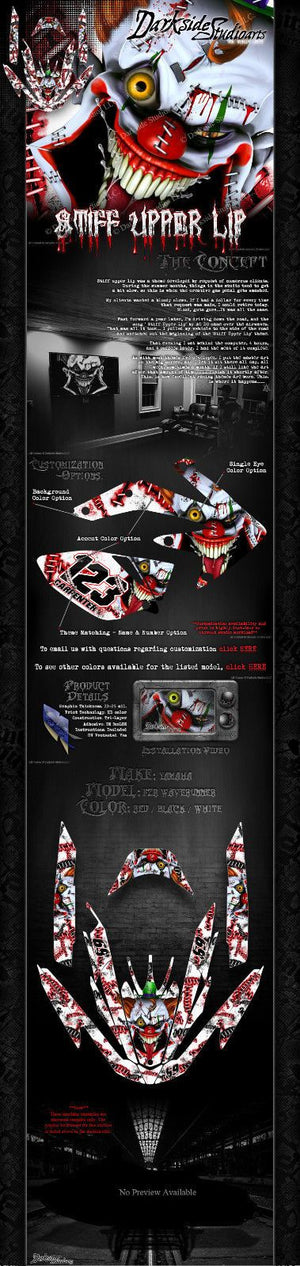 Graphics Kit For Yamaha Fzr Waverunner Gx1800 2009-16 Jetski  Wrap 'Stiff Upper Lip' - Darkside Studio Arts LLC.