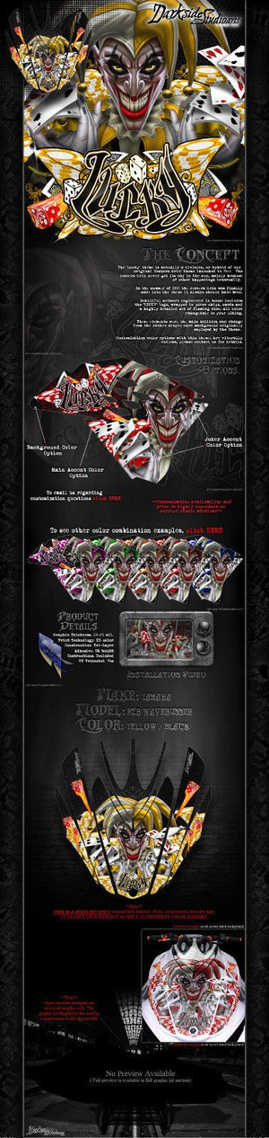 Graphics Kit For Yamaha Fzr Waverunner Gx1800 2009-16 Jetski Hood  Wrap 'Lucky' Decal - Darkside Studio Arts LLC.