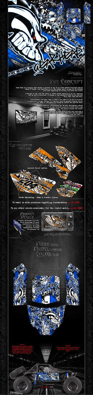 'Gear Head' Graphics Wrap Skin Fits Axial Rr10 Bomber Body # Ax90053 - Darkside Studio Arts LLC.