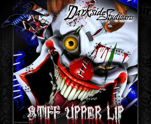 Graphics Kit For Yamaha 2000-2014 Ttr110 Ttr125 "Stiff Upper Lip" Crazy Clown Decal  Wrap - Darkside Studio Arts LLC.
