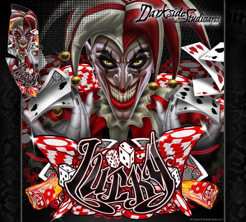 Graphics Kit For Yamaha Raptor 660 "Lucky" Decals Wrap Set Fits Oem Parts & Plastics | Darkside Studio Arts LLC.