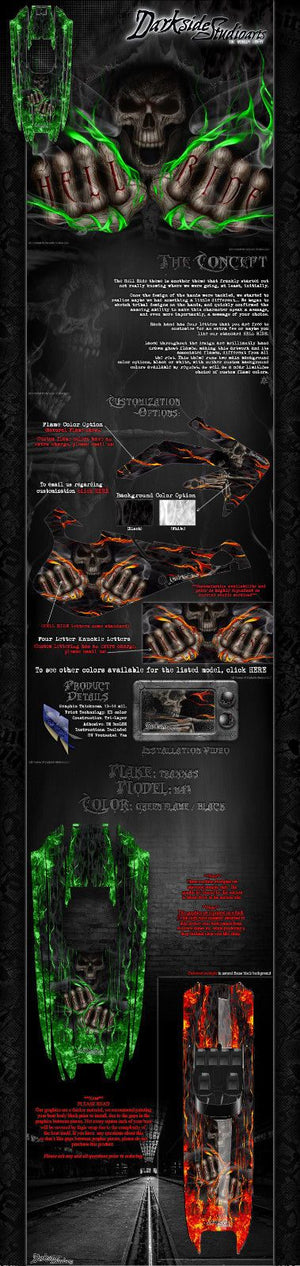 'Hell Ride' Graphics Wrap Skin Decals Fits Traxxas Dcb M41 Catamaran - Darkside Studio Arts LLC.