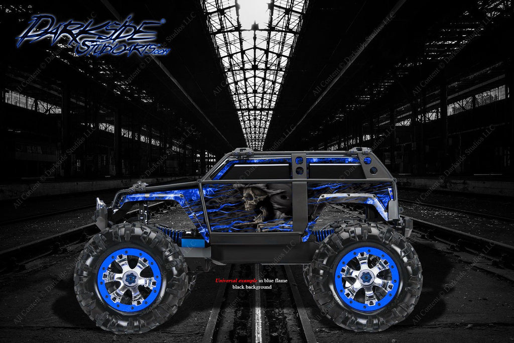 'Hell Ride' Graphics Skin Decal Kit Fits Traxxas Summit 1/10 Body Parts | Darkside Studio Arts LLC.