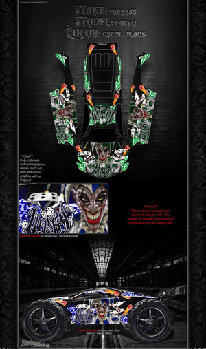 'Lucky' Graphics Fits Oem Lexan Body & Parts Traxxas E-Revo Wrap Decals - Darkside Studio Arts LLC.
