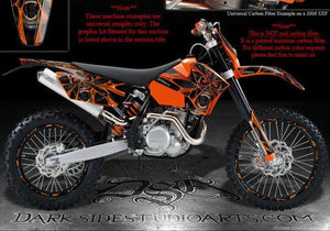 "The Demons Within" Graphics Decals Wrap Fits Ktm 1998-2006 Sx Sx-F Models - Darkside Studio Arts LLC.