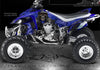 Graphics Kit For Yamaha Yfz450 Gray Model ( All Years ) "The Outlaw" Decals Skulls | Darkside Studio Arts LLC.