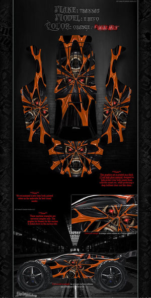 'The Demons Within' Skin Fits Oem Body # Tra5611 On Traxxas E-Revo - Darkside Studio Arts LLC.