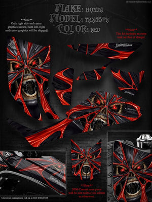 Graphics For Honda Trx450R  Decals  "The Demons Within" Fits Oem Parts Plastics - Darkside Studio Arts LLC.