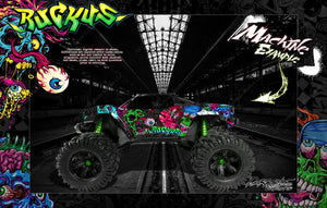 'Ruckus' Graphics Wrap Fits Traxxas X-Maxx Proline Ford Raptor, Chevy Silverado, Brute Bash & Stock Body - Darkside Studio Arts LLC.