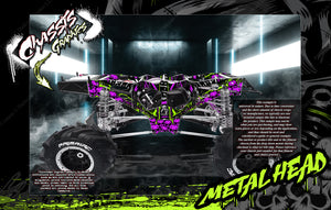 'Metal Head' Chassis Skin Accessory Hop-Up For Primal Rc Raminator Truck Fits #Prrmt022 #Prrmt021 #Prrmt020 - Darkside Studio Arts LLC.