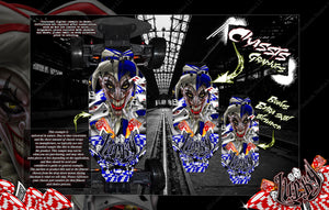 'Lucky' Joker Themed Chassis Skin Fits Hpi Rs4 Sport 3 Skid Plate #106629 / #113695 - Darkside Studio Arts LLC.