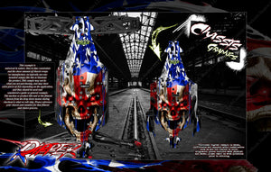 'Ripper' Chassis Skin Wrap Fits Arrma Kraton Exb & Talion & M2C - Darkside Studio Arts LLC.