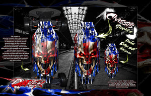 'Ripper' Themed Chassis Skin Fits Hpi Rs4 Sport 3 Skid Plate #106629 / #113695 - Darkside Studio Arts LLC.