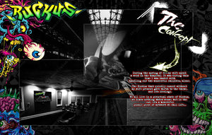 Graphics Kit For 'Ruckus' Full Coverage  Wrap Decal  Fits Polaris Outlaw 50 90 110 Atv - Darkside Studio Arts LLC.