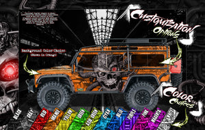 'Machinehead' Hop Up Skin Graphics Wrap Fits Losi Mtxl Monster Truck Body # Los250105 - Darkside Studio Arts LLC.